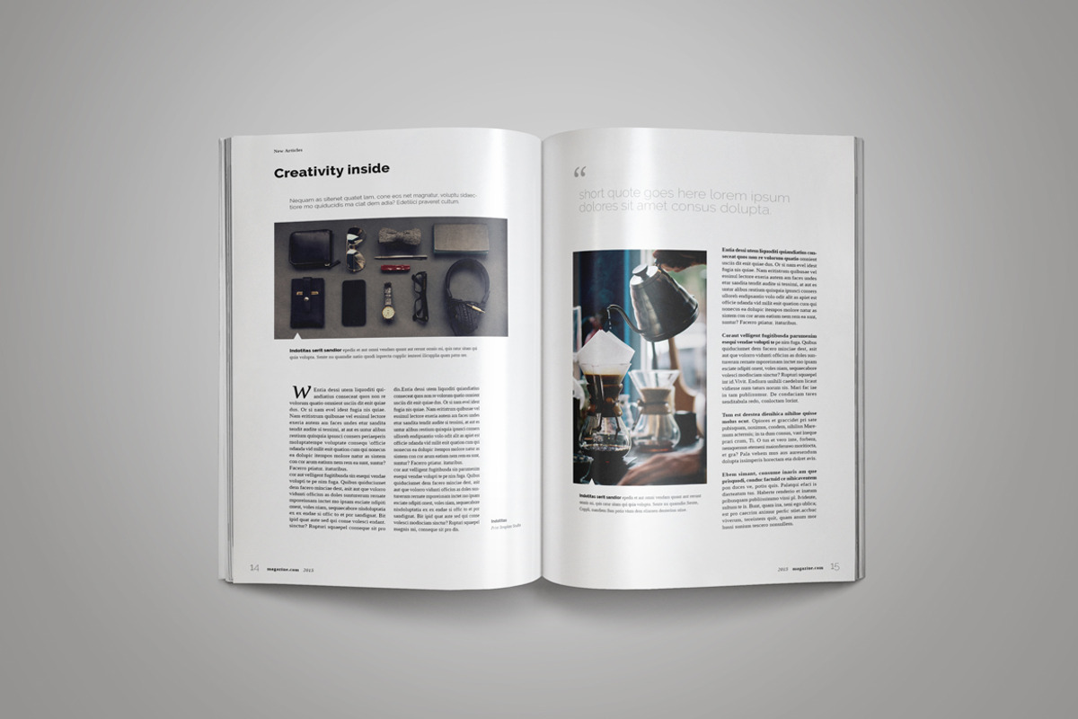 InDesign Magazine Template, a Magazine Template by Indotitas (Photo 8 of 10)