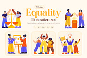 Equality Illustrations Art Set, a Person Illustration by Brickclay (Thumbnail 1 of 9)
