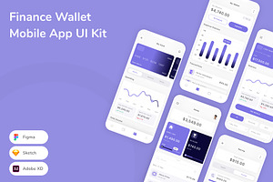 Finance Wallet Mobile App UI Kit