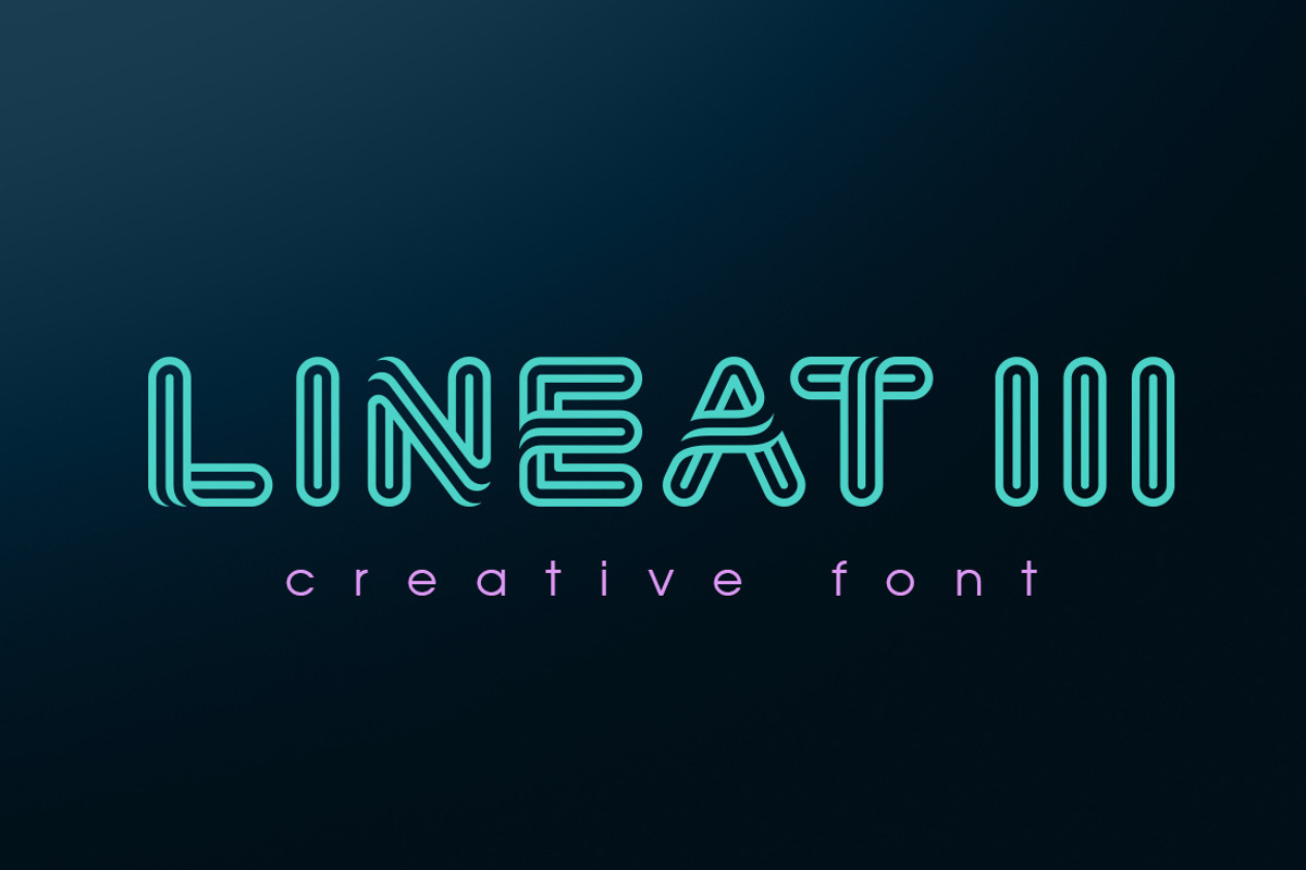 Lineat III font, a Font by Sentavio (Photo 1 of 3)