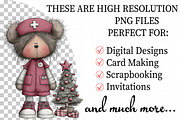 Christmas Nurse Teddy Bear Clipart, an Illustration by Daily.Designs (Thumbnail 2 of 5)