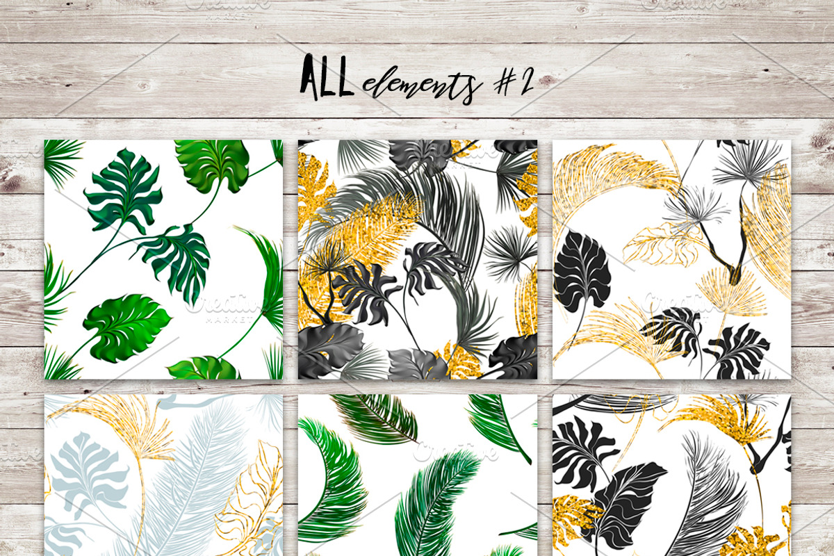 Tropical Life (vector + PSD,PNG), a Decorative Illustration by Gluiki (Photo 8 of 10)