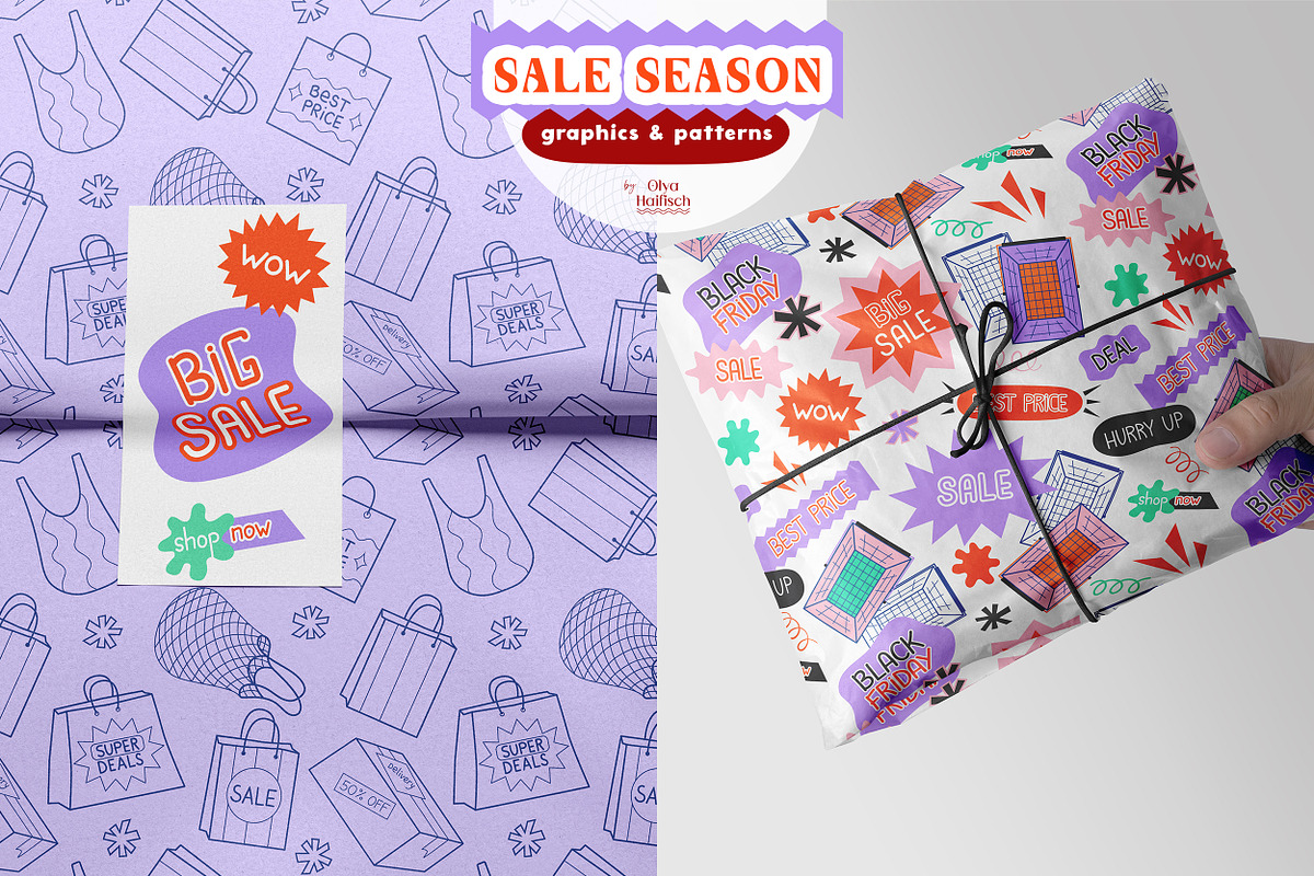 Sale Season Graphics & Patterns, an Object Graphic by Olya Haifisch (Photo 13 of 16)