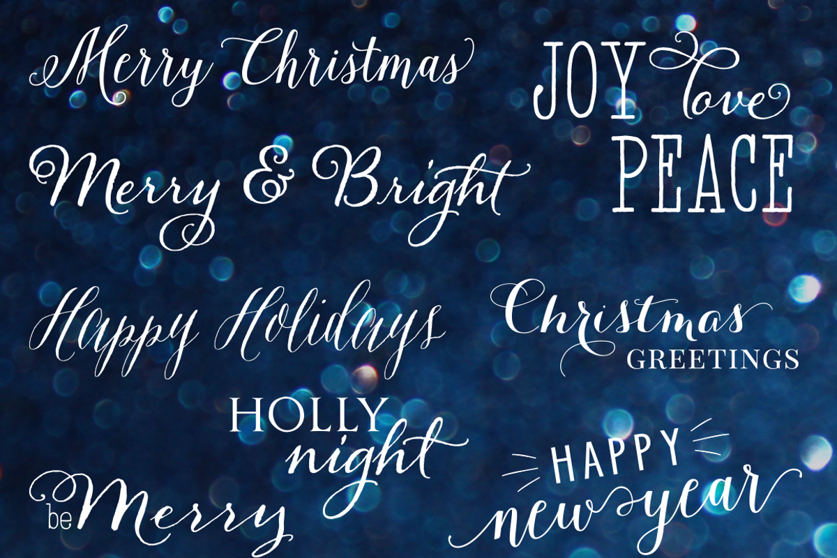 Christmas Wording vol.1 - overlays