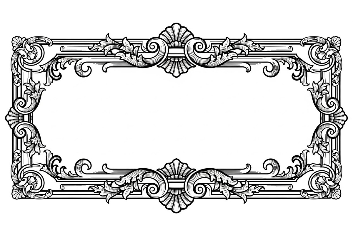 Vintage Rectangle Frame SVG Bundle, an Illustration by Designs_River (Photo 23 of 31)