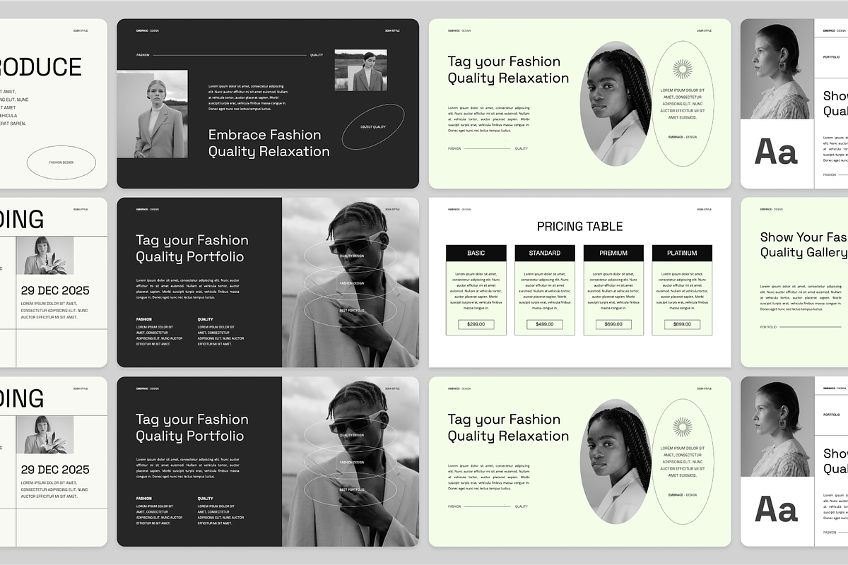 Embrace - Fashion Brand Keynote, a Presentation Template by Annora Studio (Photo 2 of 5)