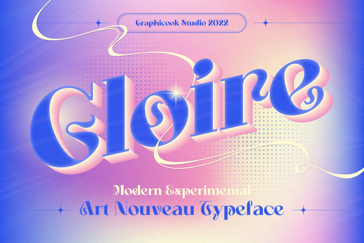 Gloire Display Typeface, a Font by graphicook (Photo 1 of 10)