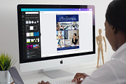 Four Page Media Kit in Navy Blue, a Templates & Theme by ProductiveandFree (Thumbnail 11 of 14)