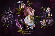 Velvet Peony Moody Floral Graphics, an Object Illustration by Eclectic Anthology (Thumbnail 2 of 16)