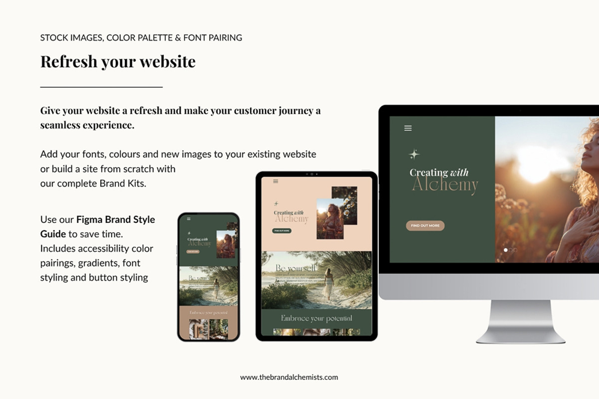 Mother Earth Brand System + UI Kit, an UI Kit Template by The Brand Alchemists (Photo 3 of 12)