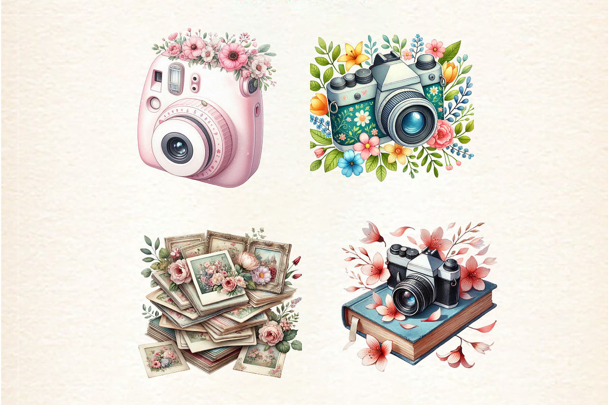 Spring Photography Clipart, a Seasonal Illustration by DreamArtGraphic (Photo 4 of 8)