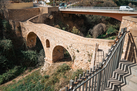 Two bridges over channel depression, an Architecture Photo by SkyNext