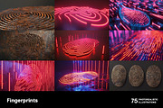 Fingerprints. 75 images, an Object Illustration by Handmadefont (Thumbnail 11 of 15)