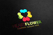 Heart-Love Flower logo, a Branding & Logo Template by Creative Dezing (Thumbnail 4 of 6)