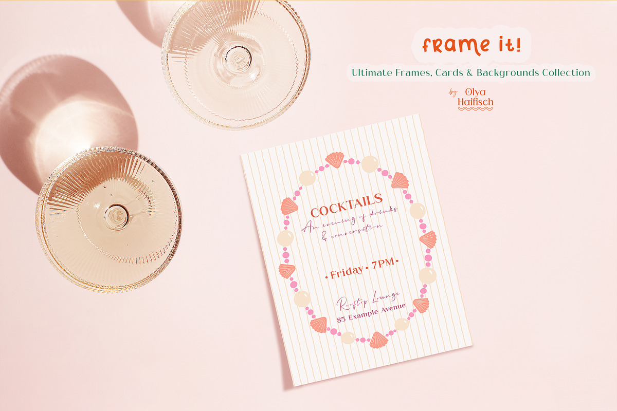 Playful Frames & Backgrounds, an Object Graphic by Olya Haifisch (Photo 8 of 12)