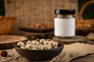 Crunchy white chocolate covered peanuts, a Food & Drink Photo by Grafvision photography