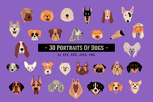 30 Portraits Of Dogs