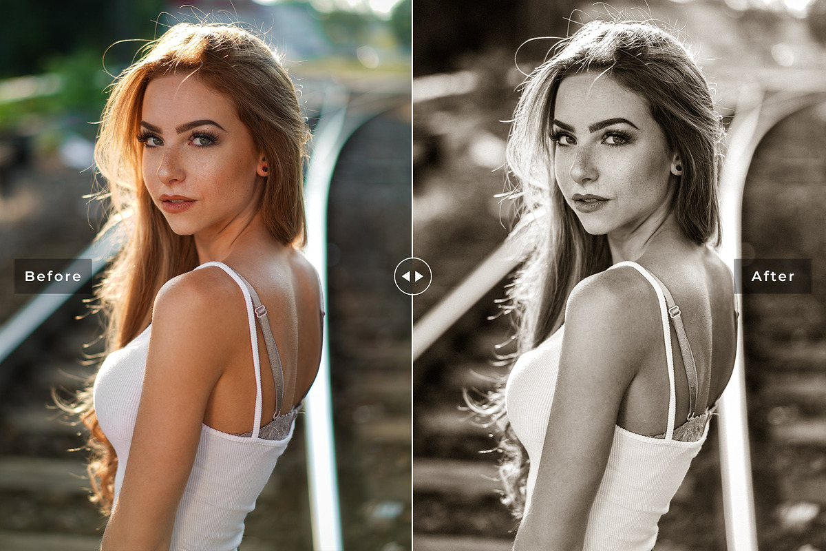 Monochrome Lightroom Presets Pack preview 3