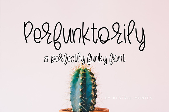 Perfunktorily handlettered font preview 7