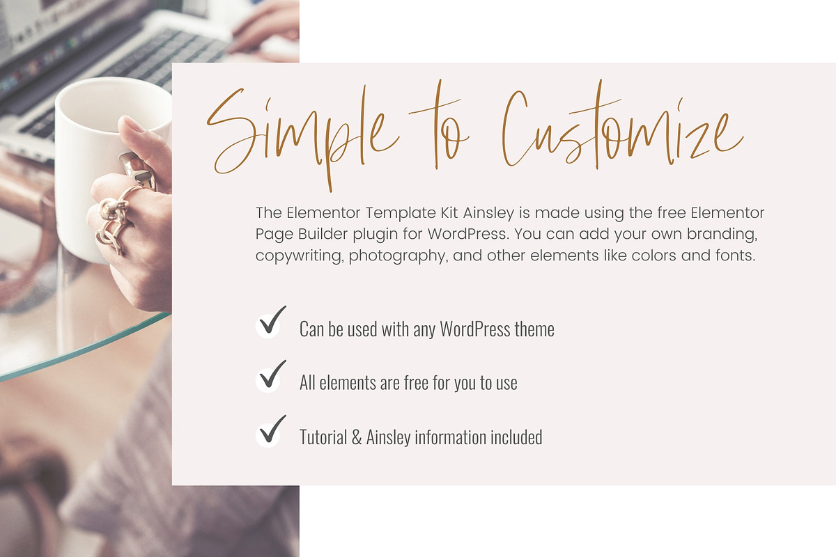 Elementor Template Kit Ainsley, a WordPress Template by Brand & Palms (Photo 6 of 8)