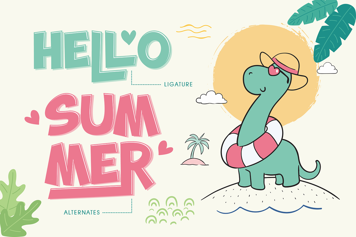 Dino Star, a Font by Fachranheit Studio (Photo 5 of 12)