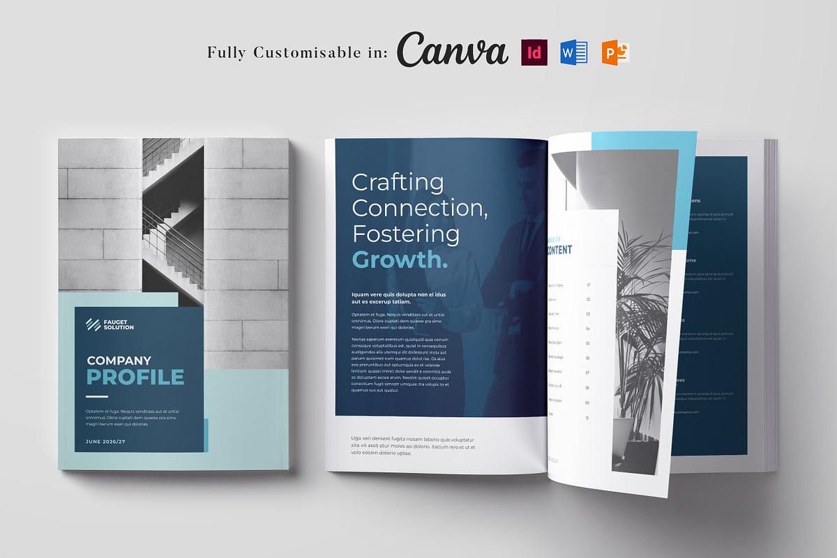 Company Profile, Business Profile, a Brochure Template by Niofix (Photo 1 of 6)