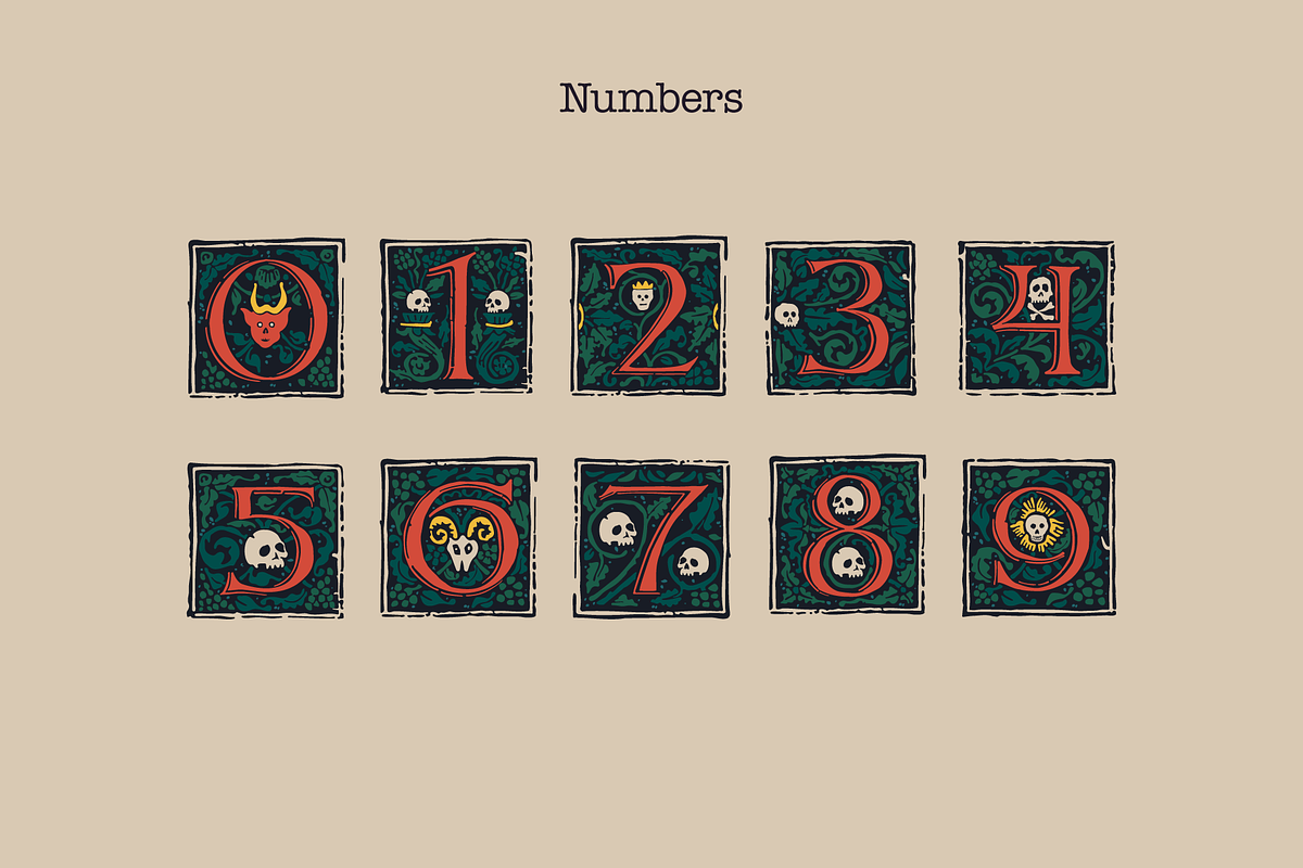 Totes Buch Gothic Woodcut Initials, a Blackletter Font by kaer_shop (Photo 7 of 12)