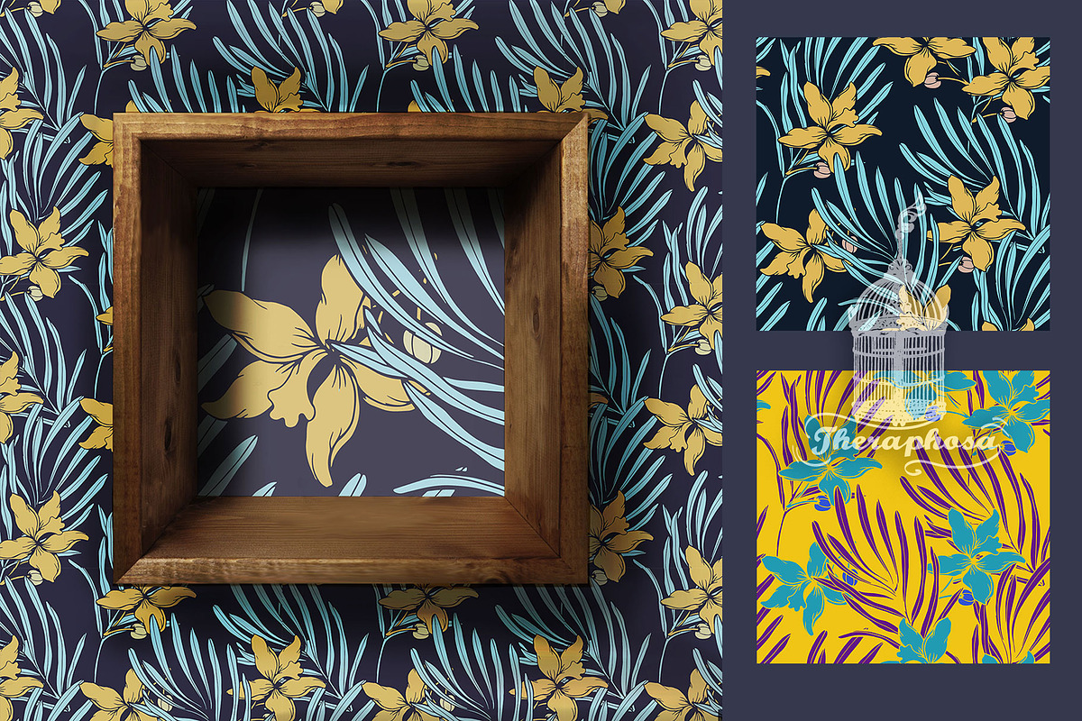 12JPG/EPS Tropical Seamless pattern, a Pattern Graphic by Theraphosath (Photo 6 of 9)