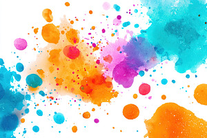 Vibrant watercolor splash texture background perfect for creative projects and, an Abstract Photo by AlyaAnd