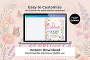Wildflower Birthday Invitation, an Invitation Template by M9 Design (Thumbnail 3 of 4)