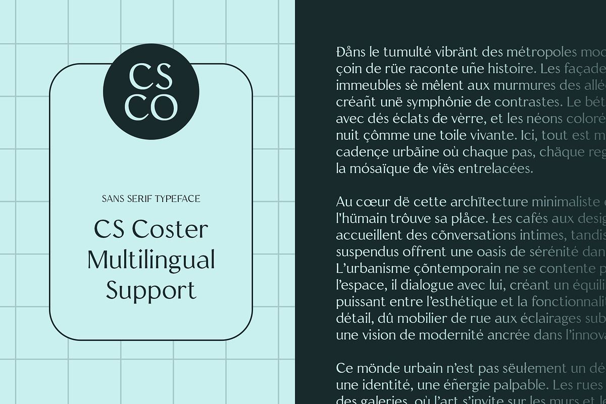 CS Coster – Contemporary Font, a Sans Serif Font by Craft Supply Co. (Photo 6 of 8)