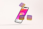 iPhone 13 Mockup Icon Medial Sosial, an iPhone Mockup by 2M GRAPHICS DESIGN (Thumbnail 5 of 9)