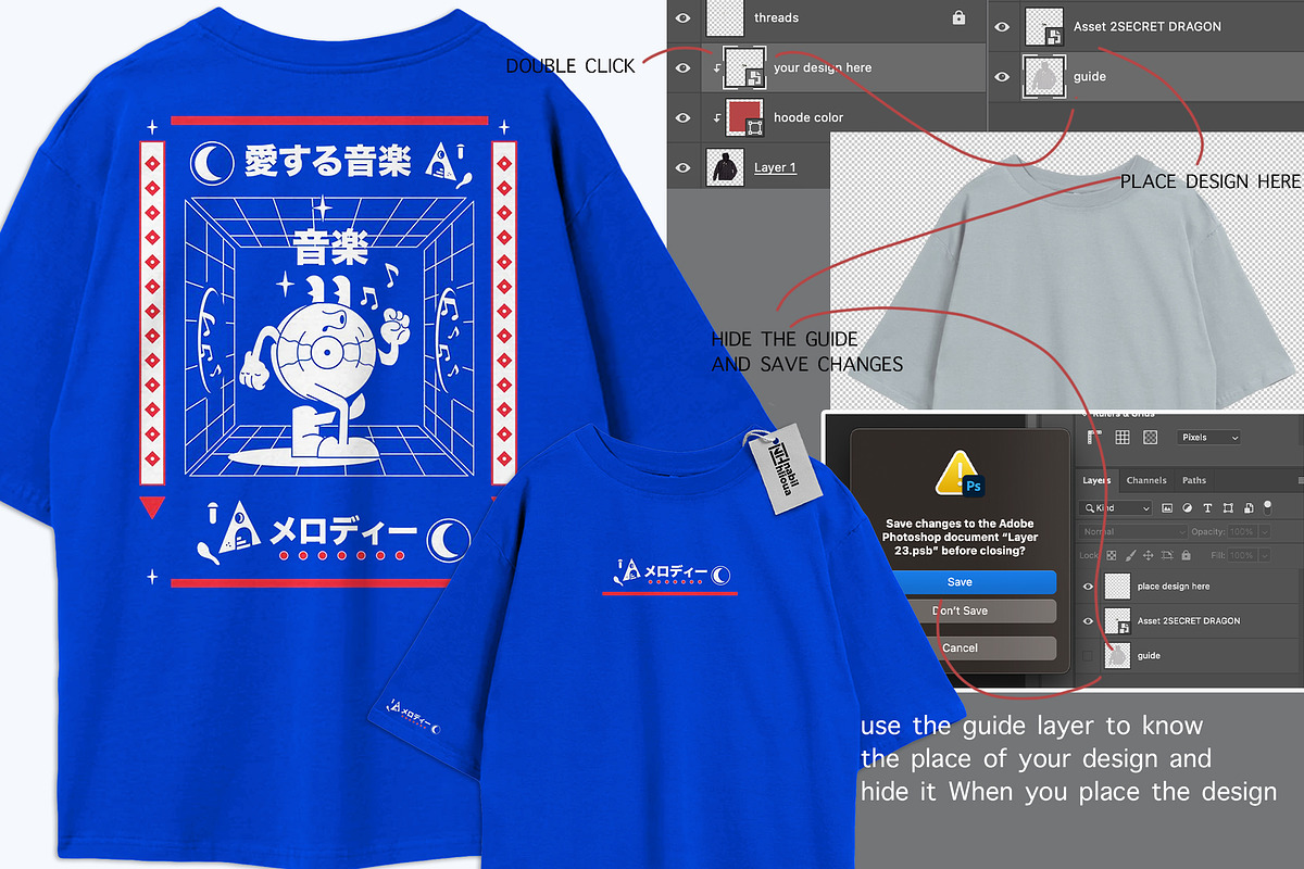 simple oversize t shirt psd mockup, a Shirt Mockup by NH graphic (Photo 2 of 4)