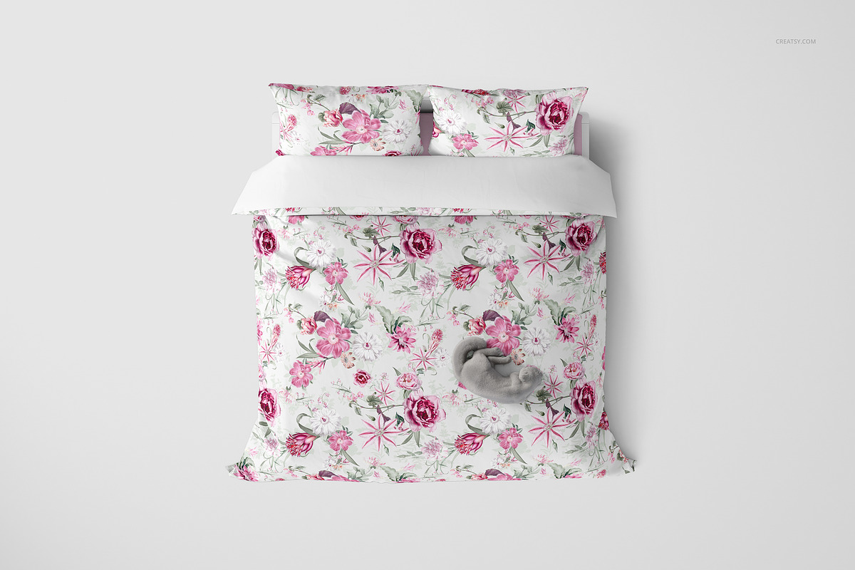 Bedding Mockup Set - Duvet & Pillows, a Household Mockup by creatsy2 (Photo 6 of 9)