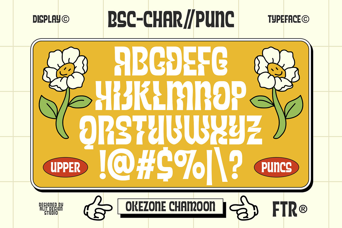 Okezone Chamoon Typeface, a Sans Serif Font by alit design (Photo 4 of 20)