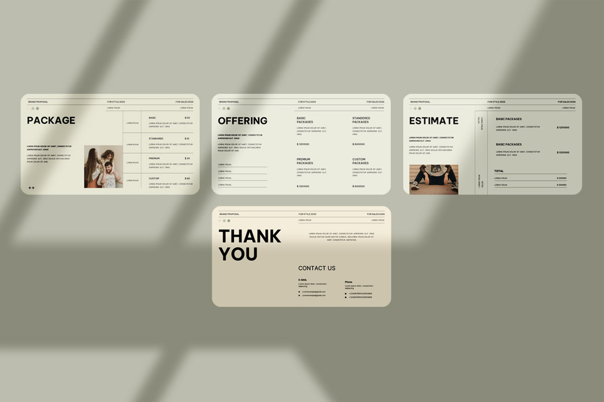 Brand Proposal Presentation Template, a Presentation Template by Dream-Lab (Photo 4 of 4)