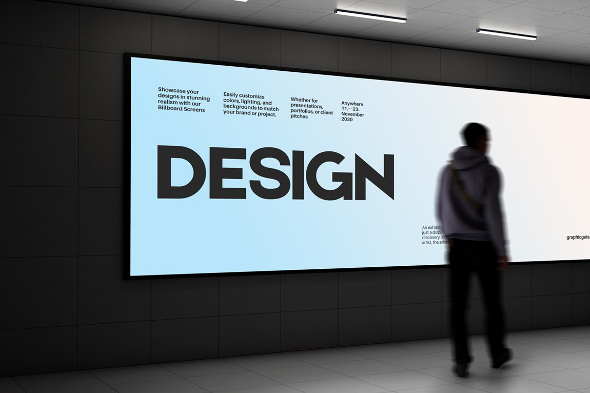 Billboard Screen Mockup, an Advertising Mockup by Momogi (Photo 2 of 3)