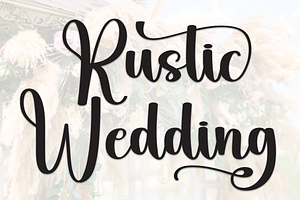 Rustic Wedding | Script Font