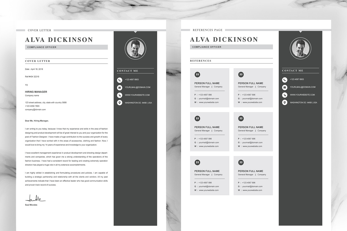 Resume Template, a Resume Template by ResumeInventor (Photo 3 of 6)