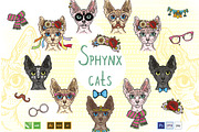 Sphynx Cats Creator, an Animal Illustration by ElenaKovalyova (Thumbnail 1 of 4)