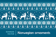Norwegian ornaments, a Pattern Graphic by LunaSolvo (Thumbnail 1 of 3)