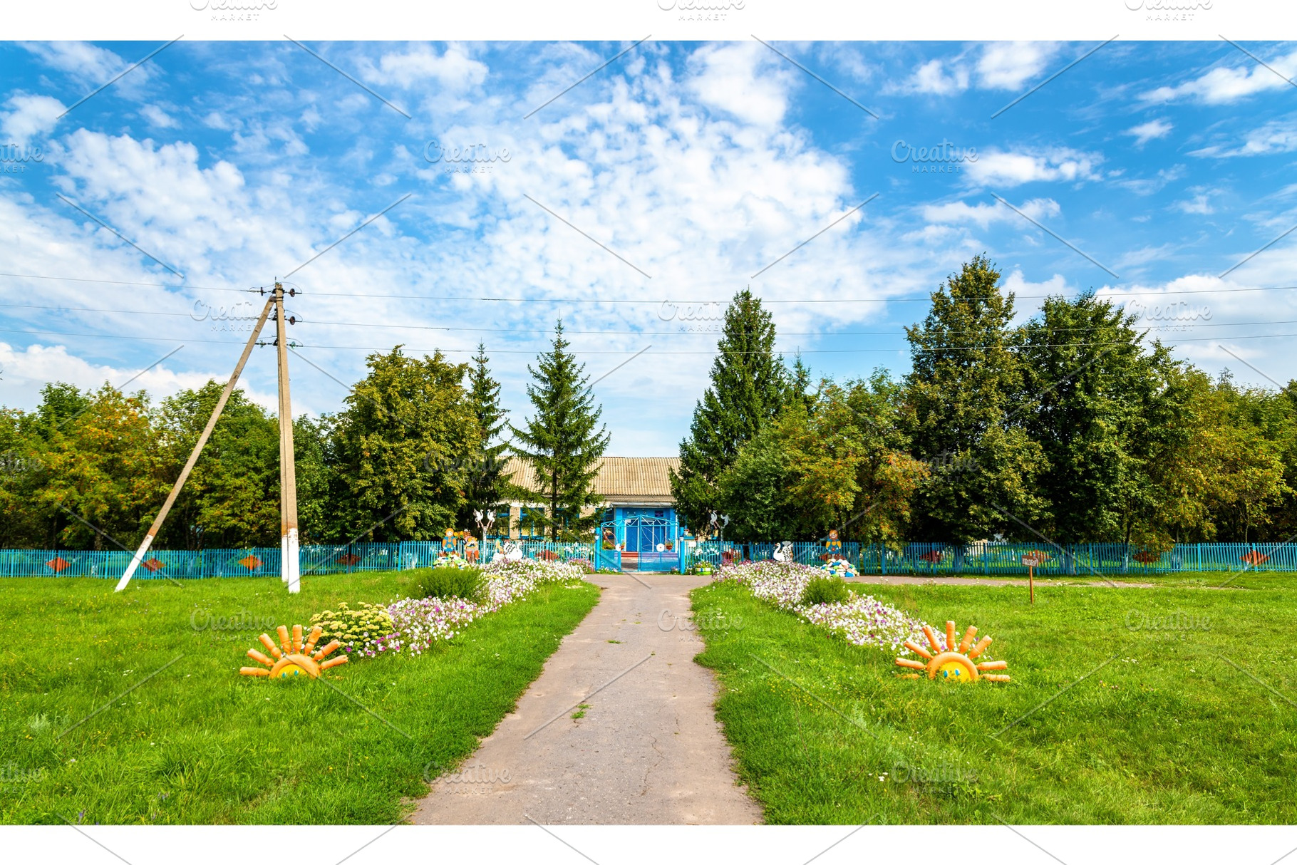 Rural school in Ostanino village - Kursk region, Russia, a Nature Photo by Leonid Andronov