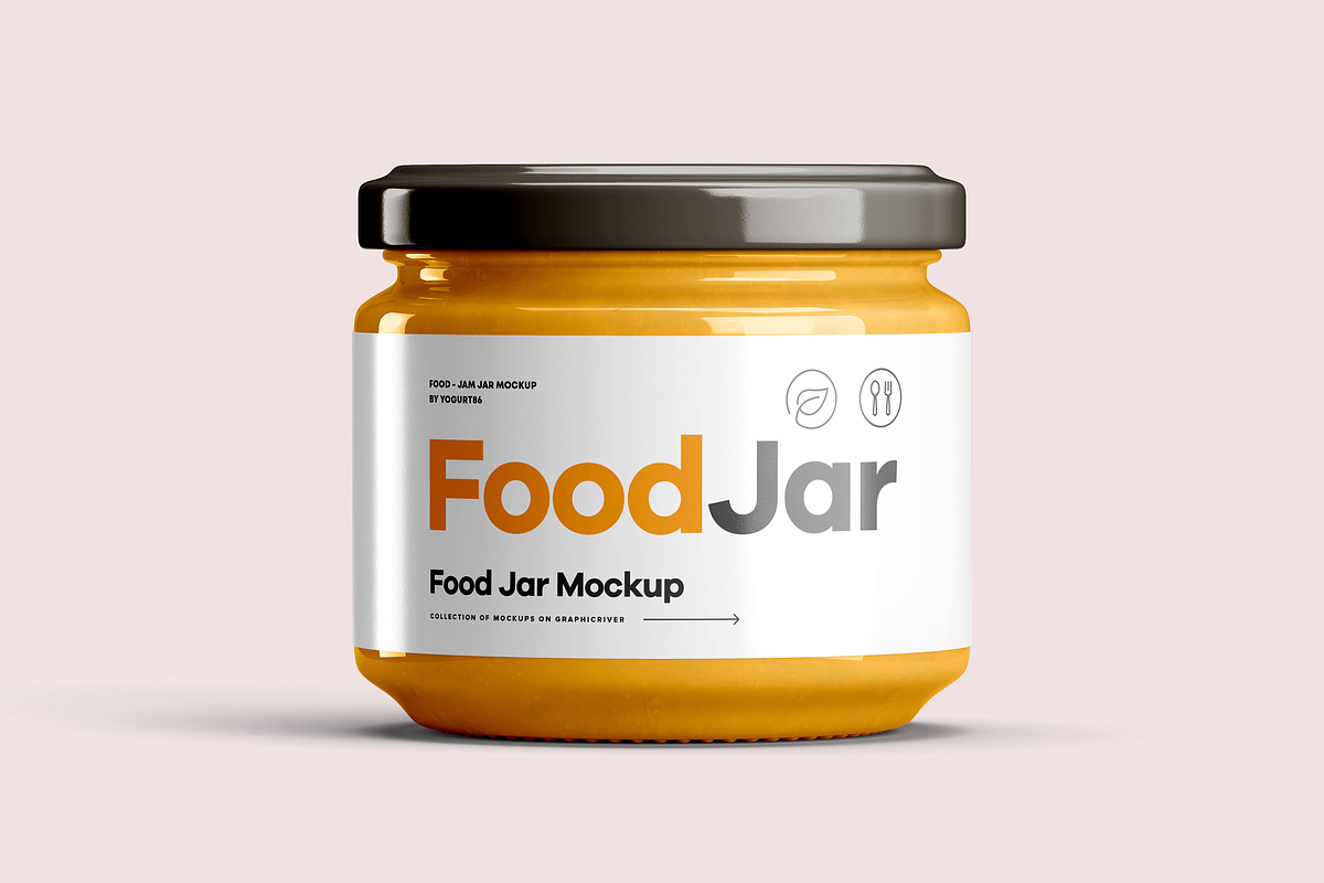 Food Jar Mock-up 2, a Cups & Container Mockup by Yogurt86 (Photo 3 of 10)