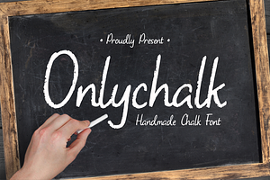 Onlychalk A Handmade Chalk Font