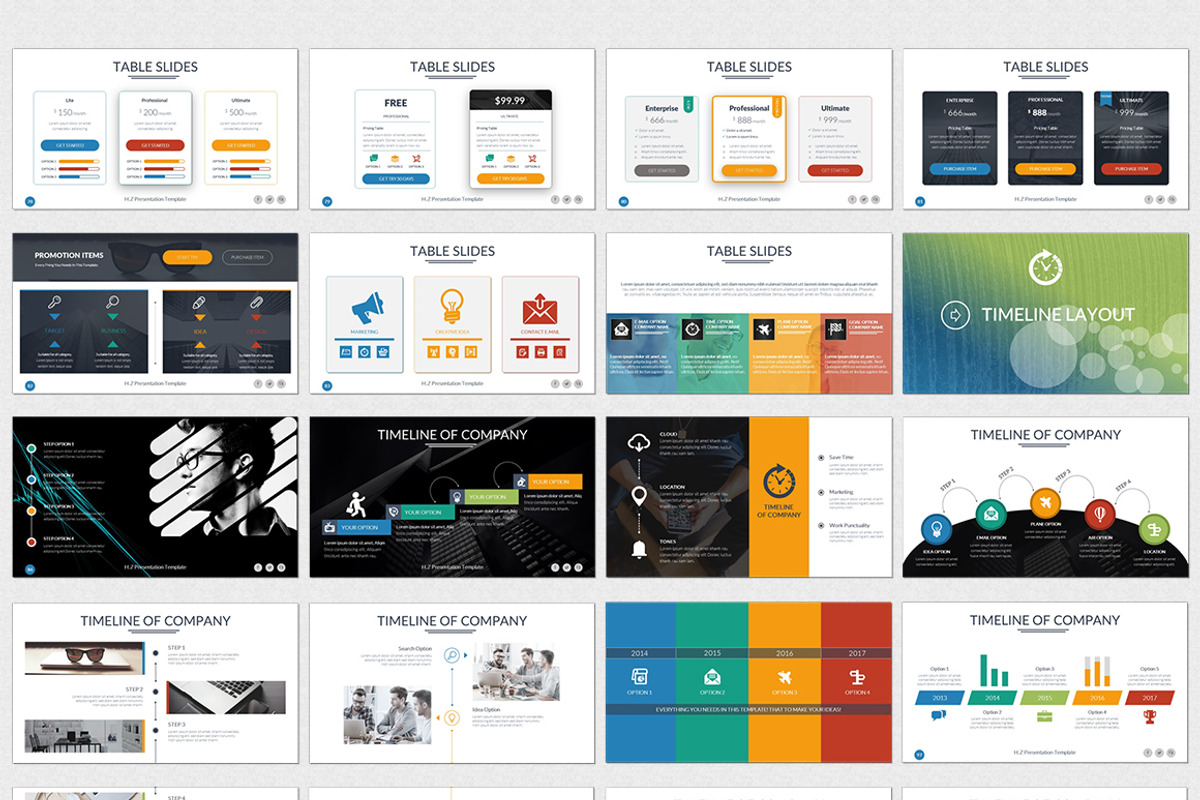 H.Z Presentation Template, a Presentation Template by UniqueStudio (Photo 6 of 11)