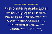 CS Bentley Drawn, a Sans Serif Font by Craft Supply Co. (Thumbnail 8 of 8)