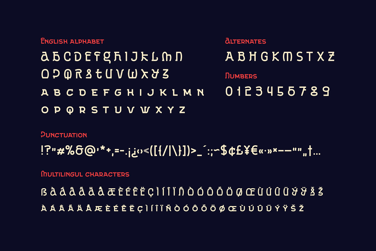 Exa Metline font preview 5