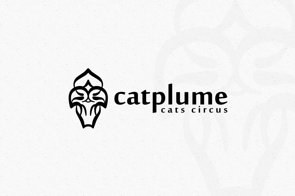 Cat Plume Logo, a Branding & Logo Template by EmilGuseinov