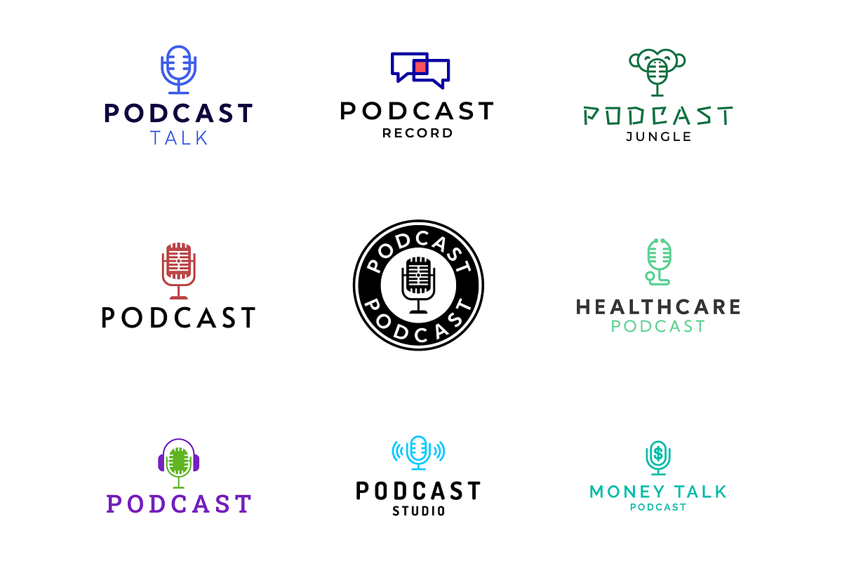 Podcast Logo Template, a Branding & Logo Template by Berkah Studio