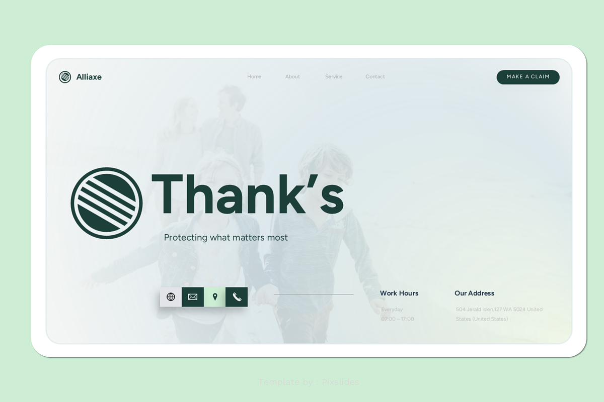 Alliax -Insurance PowerPoint, a Presentation Template by Pixslides (Photo 7 of 7)